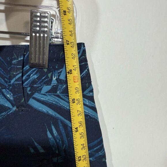 All In Motion Hybrid Shorts Mens Small Inner Drawstring Blue Tropical Print - Picture 12 of 16